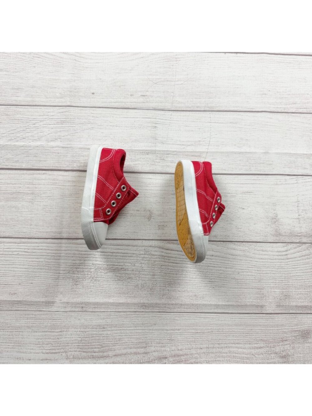 Cat & Jack Toddler Kids Red Canvas Slip On Sneakers Casual 7 - Picture 3 of 6